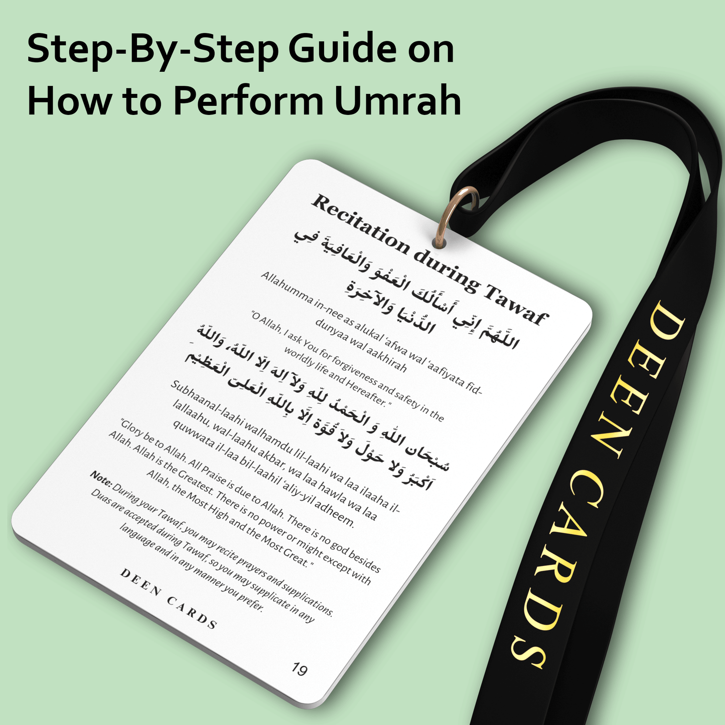 Deen Cards Umrah Dua Cards